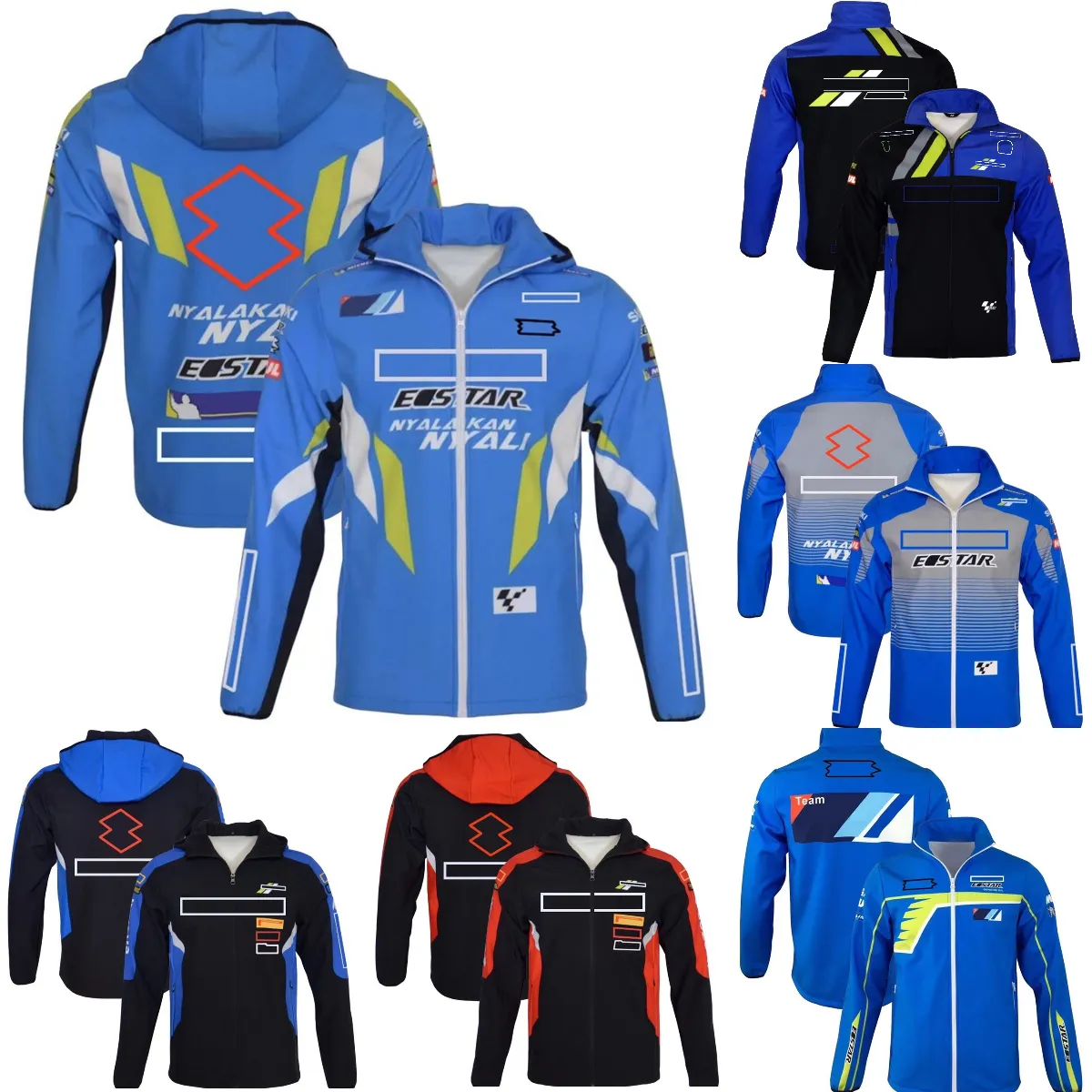 2023 Nowa motocyklowa kurtka z kapturem Moto Racing Team Soft Shell Kurtki Bluza Bluza jesienna zima motocross męski bluza z kapturem