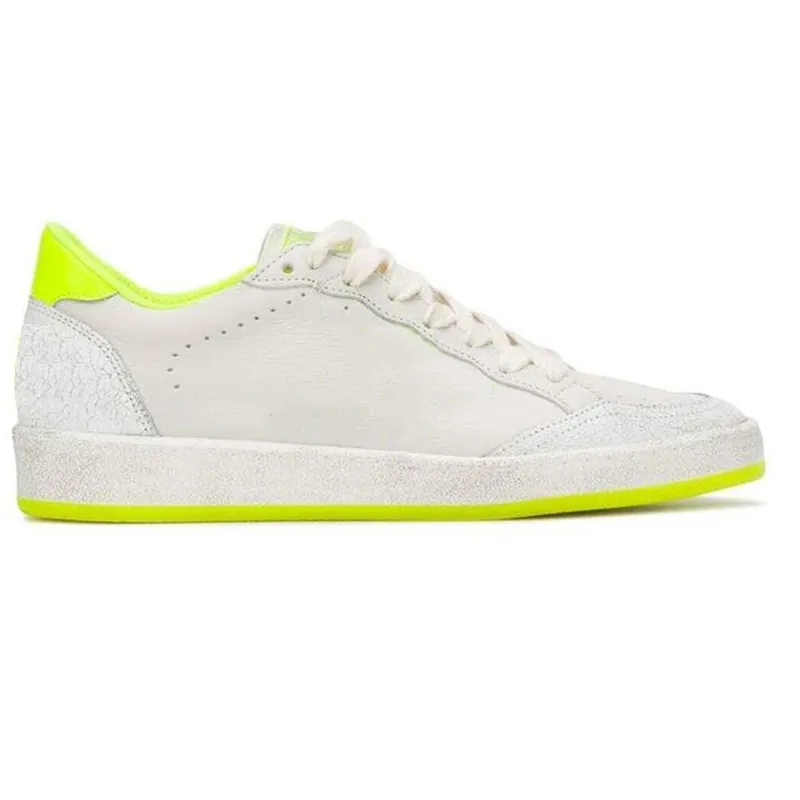 2024 Sneaker In Pelle Casual, Sneaker Di Design Sporco Bianco Con