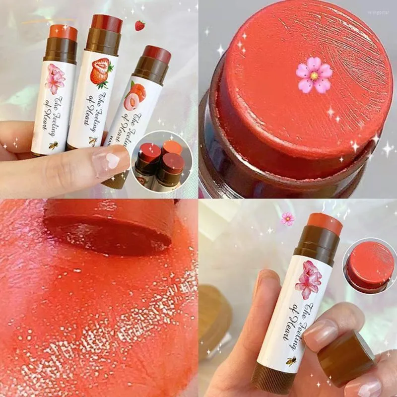 Lipgloss schattig fruit perzik theekleur natuurlijke jelly dikke kleurloos veranderende lipgloss care r5q1