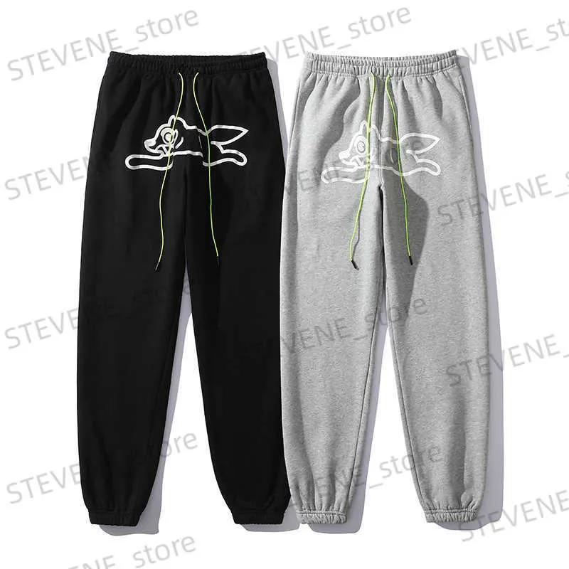 Men's Pants 2023 Trendy Hip-hop Embroidered Elastic Loose Leggings Flying Dog Casual Sweatpants T230406