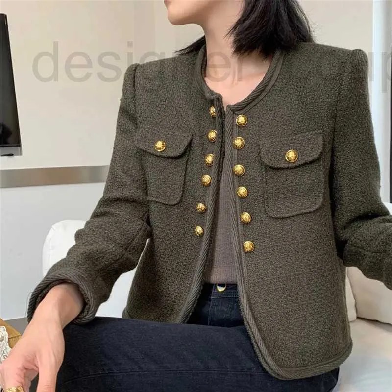 Giacche da donna firmate di lusso Shenzhen Nanyou Abbigliamento C Cappotto lavorato a maglia francese Girocollo Doppio petto Temperamento Piccolo stile profumato Celebrity Top SUQJ