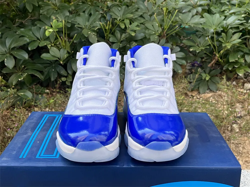 Mens Authentic Royal Blue 11s Light Blue Basketball Shoes Real