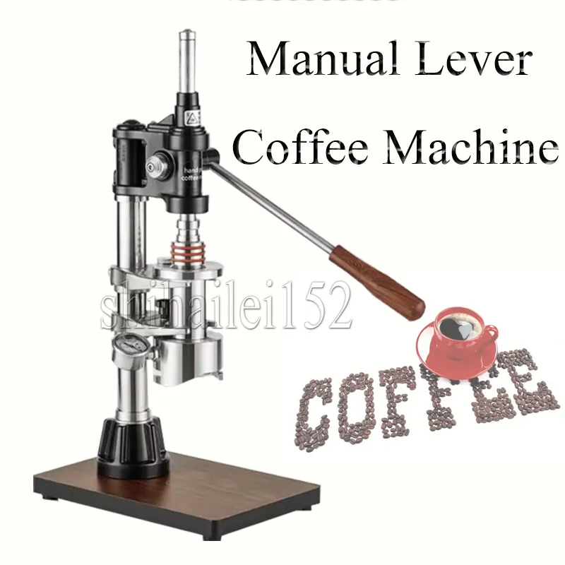 Máquina de café com alavanca de pressão, máquina de café prensada à mão, aço inoxidável 304, máquina de café expresso manual