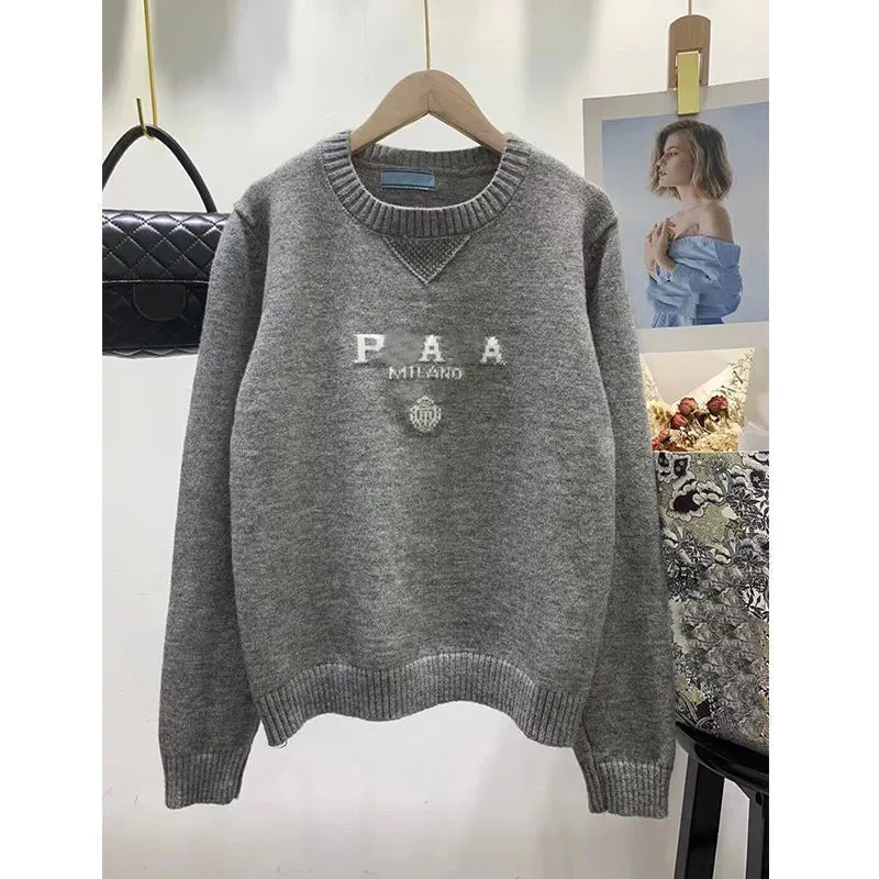 Prado Luxury P bester Qualität Frauenpullover Pullover Damen Designer Brand Briefe Fashion Casual Round Neck Langarmpullover Hochwertiges Sweatshirt L6