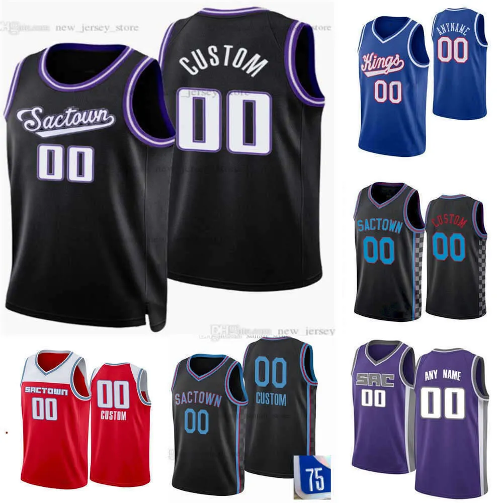 2023 24 Basquete Jerseys Sacramento''Kings''Custom Mens Womens Juventude 9 Kevin Huerter 22 Richaun Holmes 0 Malik Monk 3 Terence Davis 41 Trey Lyles