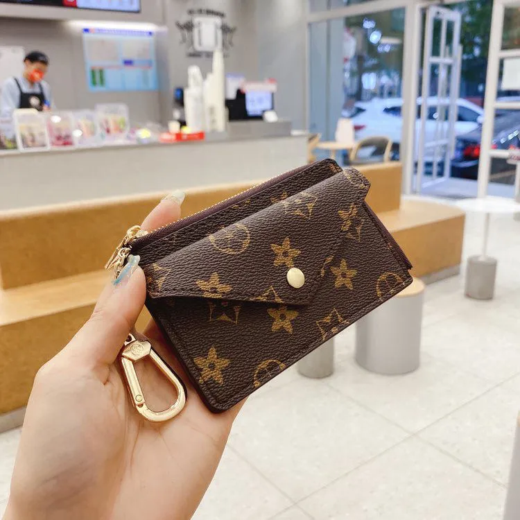 Luxury Designer key coin purse M62650 Womens classic Graphite wallet bag card holder case passport key pouch wristlets mens keychain zipper pocket