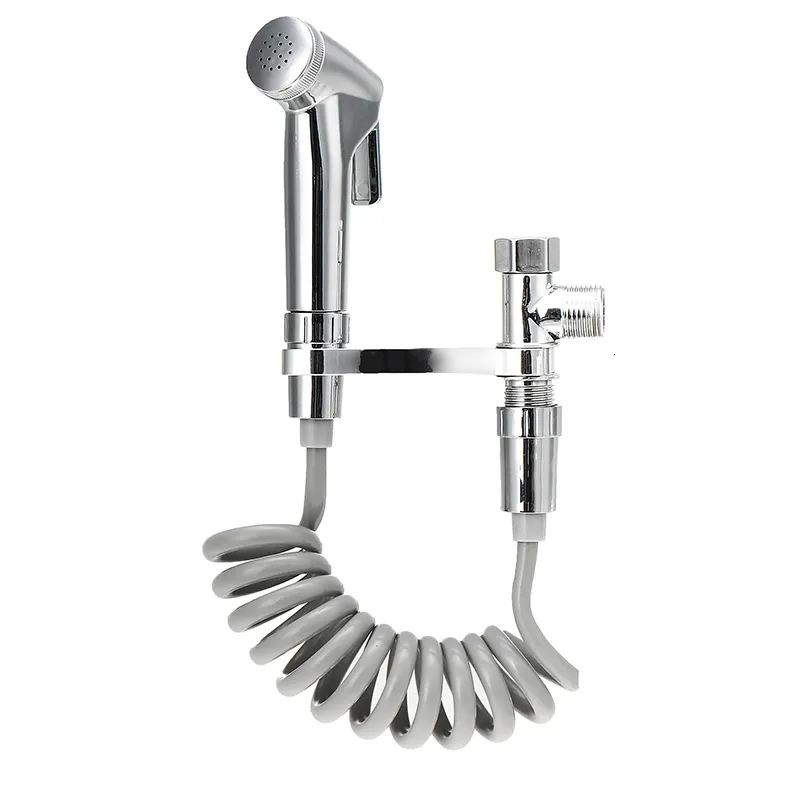 Badezimmer-Duschköpfe, 4-teiliges Set, WC, Bidet, Sprühset, Pistolen, Handhahn, Badewannenhahn, selbstreinigend, 230406