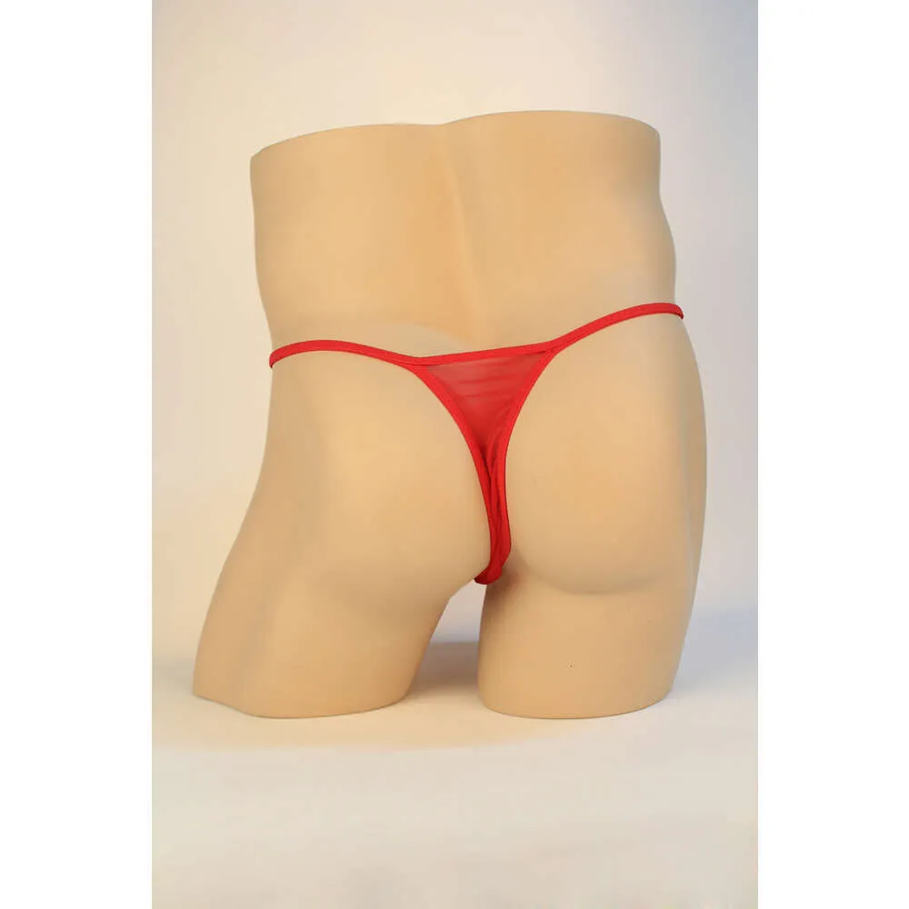 Mâle pur désir ceinture fine anneau en métal G String Lingerie Sexy culotte érotique Ultra-mince tongs transparentes caleçon de jeu