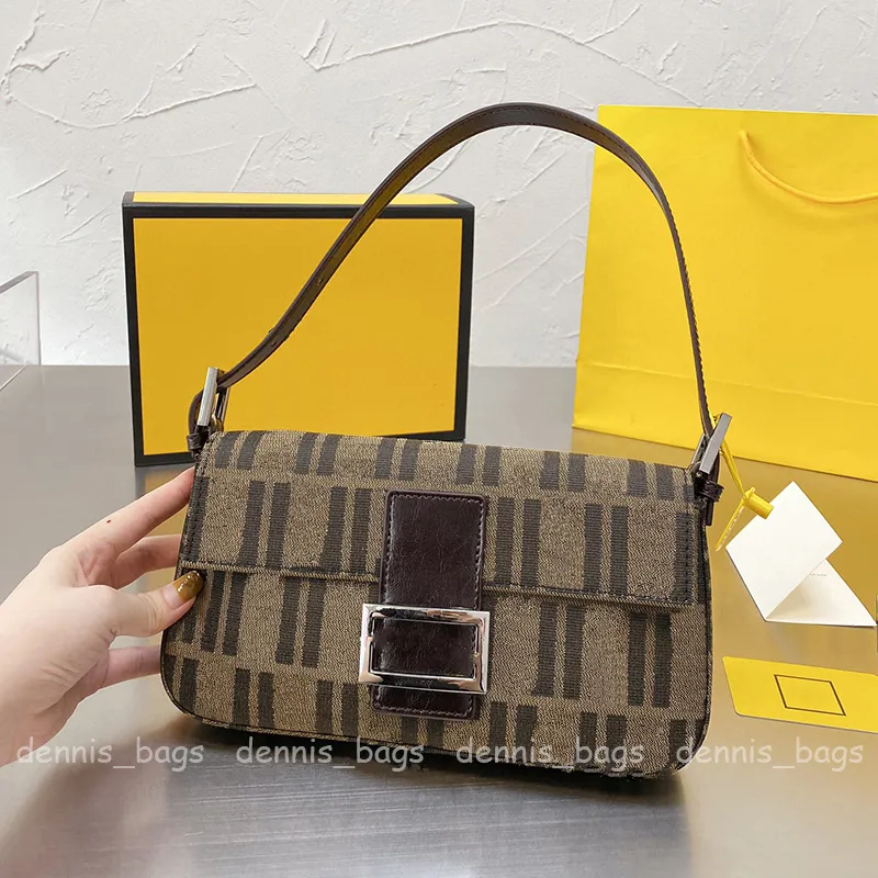 Designer Donna Baguette Borse Luxurys Borsa a tracolla Moda retrò Articolo 2023 Borsa tote ascellare Borsa a tracolla Vintage Alta qualità Marrone Lettera classica