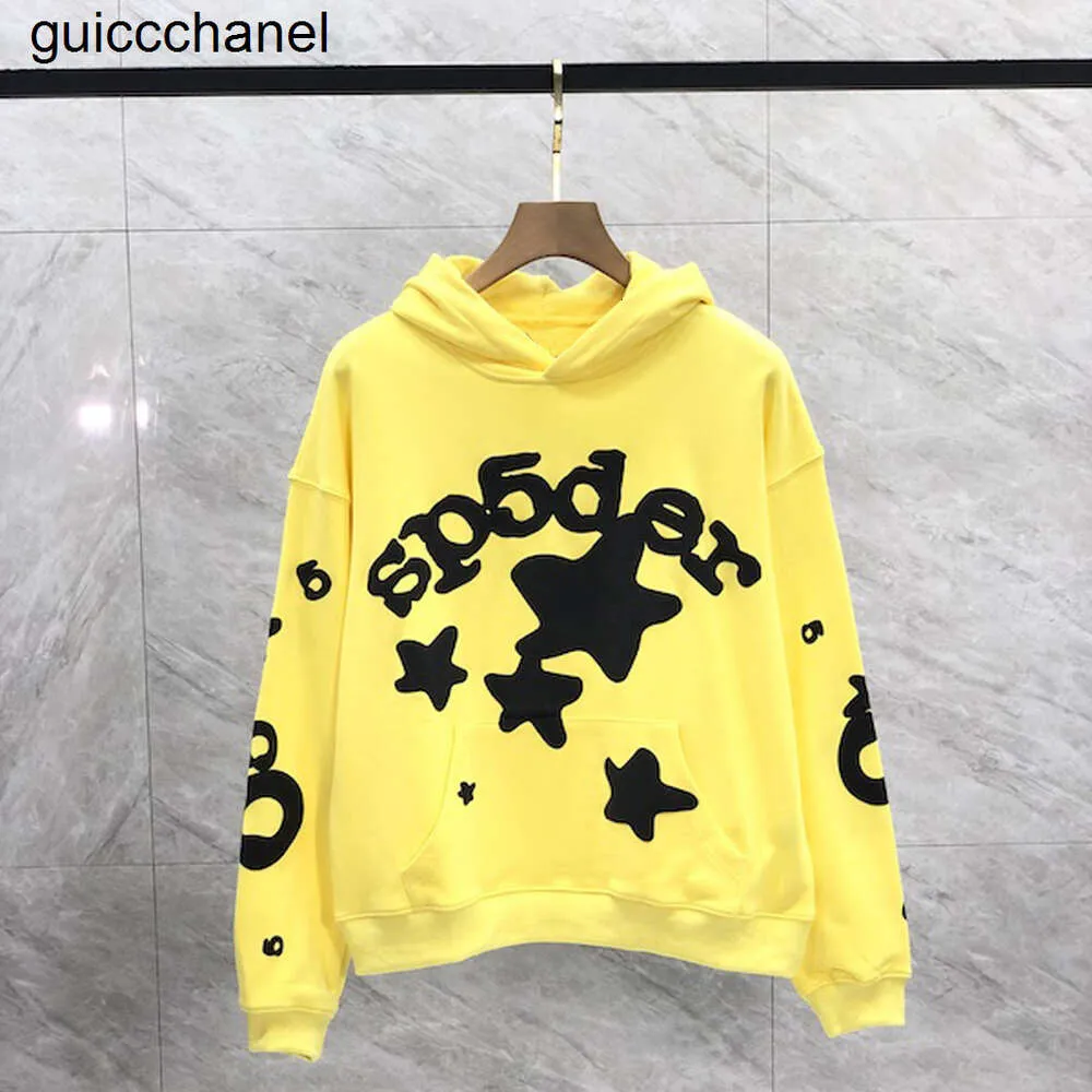 2023 Nuovo designer Mens Womens Tiny Spot Felpe con cappuccio a maniche lunghe per nero giallo con cappuccio Abbigliamento Felpe da donna con cappuccio da uomo