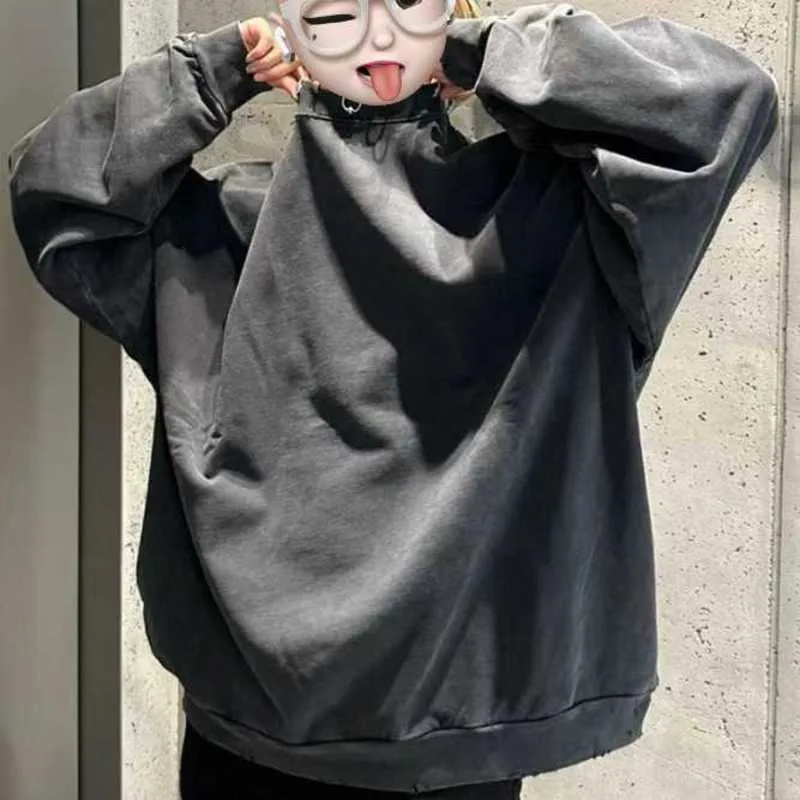メンズパーカースウェットシャツデザイナーラグジュアリーオリジナルパーソナライズされたパリbラウンドネックルーズ韓国版温かい長袖セーター