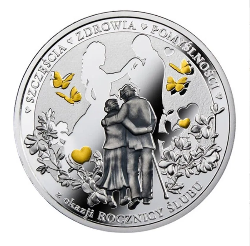 Arts and Crafts Forever Love Foreign Trade commemorative coin