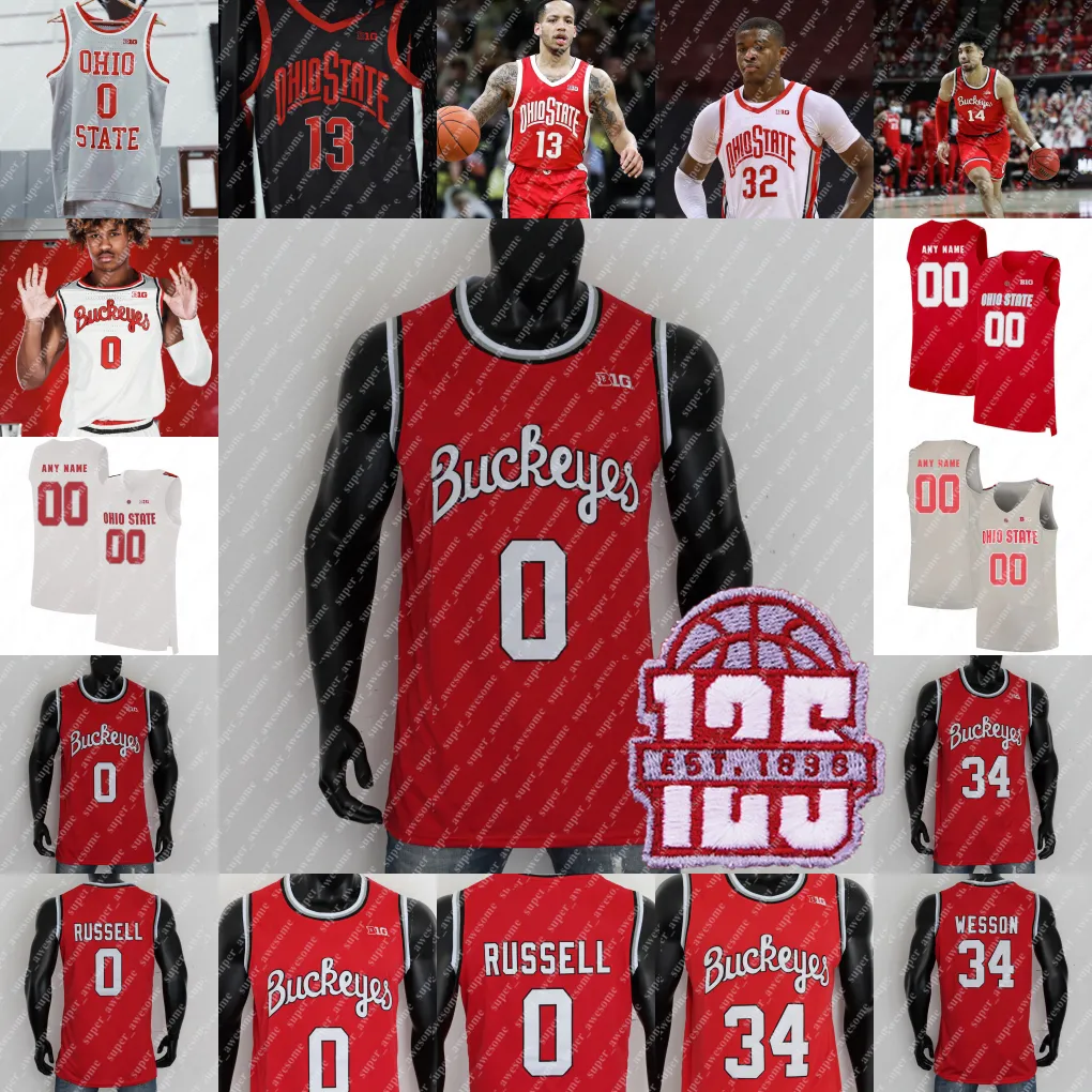 Ohio State Buckeyes Basketball Jersey Zed Key Bruce Thornton Jamison Battle Scotty Middleton Dale Bonner Evan Mahaffey Roddy Gayle Jr E.J.