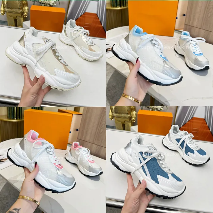 Women Run 55 Running Shoes Away Sneakers Platform Fashion Classic Rubber Sneaker Leather Outdoors Outply Trope Trainers 35-41