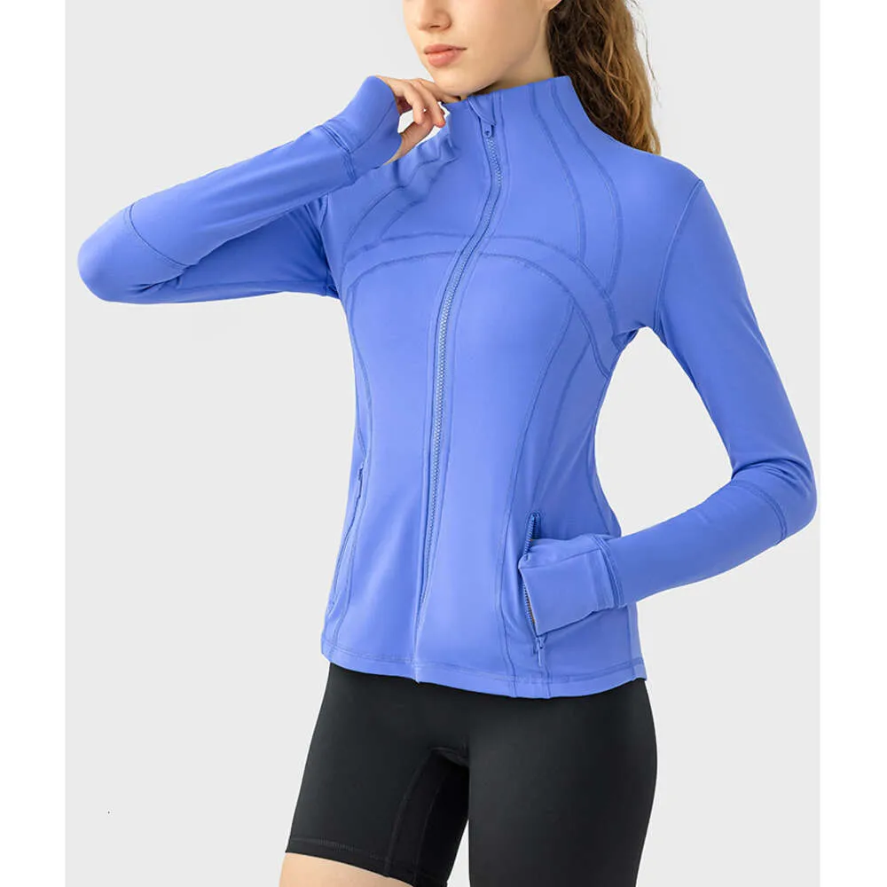 LL vêtements pour femmes dessus de Yoga vêtements de Sport vêtements de Golf salle de Sport à manches longues en plein air Jogging veste femme tenue de Sport pour femme