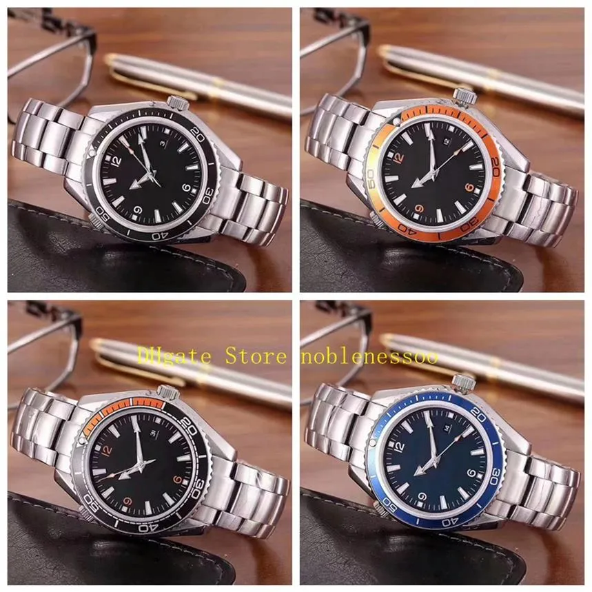 5 Style avec Box Original Mentes's Watches Mens Planet 600m 007 42 mm Bracelet en acier inoxydable professionnel 42 mm Automatique 213Z