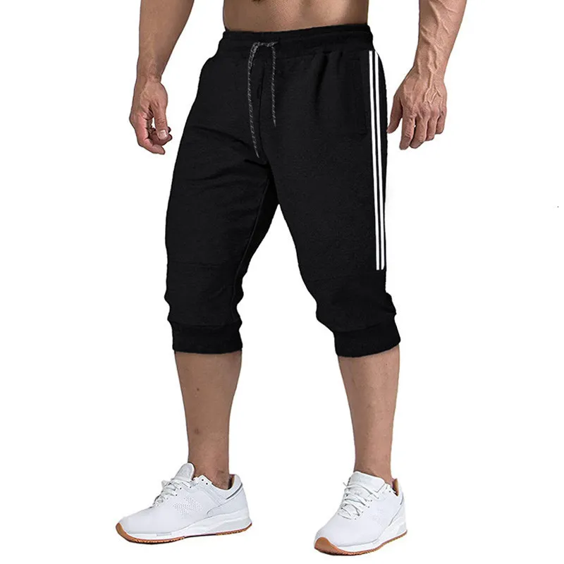 Herren Shorts Sommer Marke Jogger Casual Slim Harem Soft 3 4 Hose Jogginghose Comfy s Bodybuilding 230407