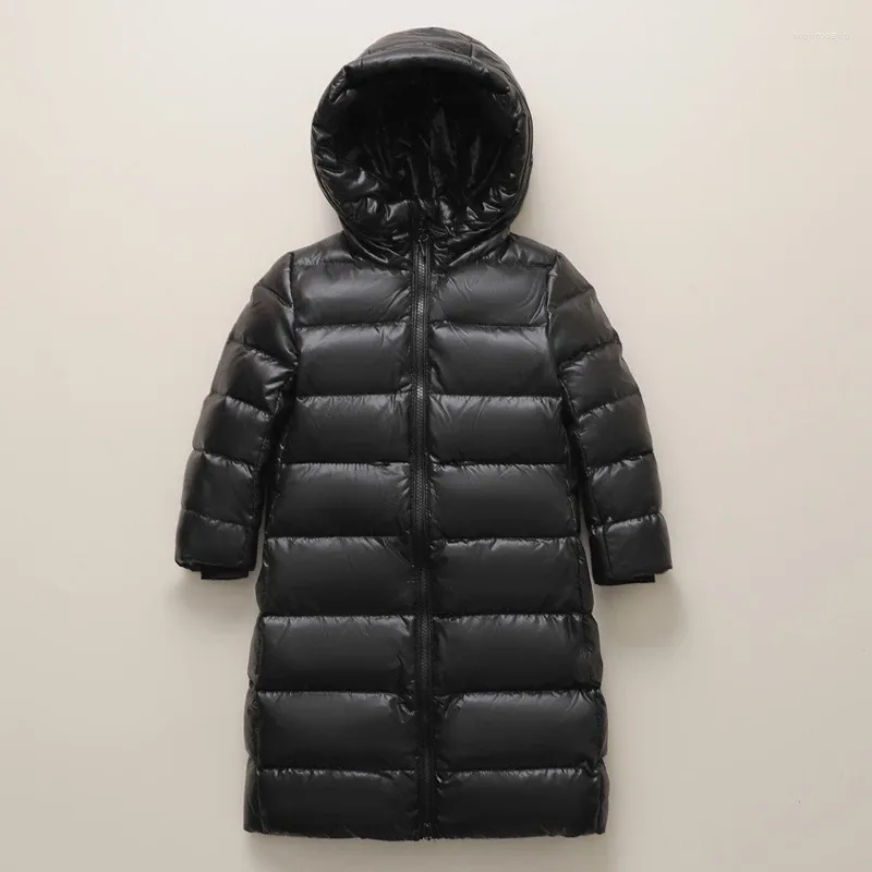Manteau en duvet pour enfants, vestes d'hiver à capuche, bouffantes de plumes, combinaison de neige chaude pour bébés filles, vêtements d'extérieur, Parkas, 2023