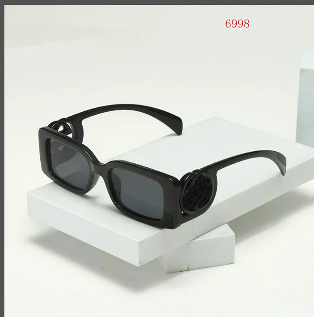 Designer solglasögon för kvinnor modestil skyddar UV400 linsglasögon generös avant garde stil mens och kvinnor utomhus sport solglasögon 6998#Ty