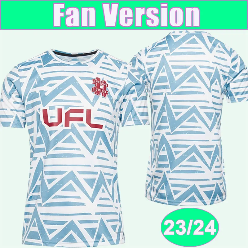 23 24 Hashtag Mens Futebol Jerseys United ALEX TENIOLA ALFIE CUE LEWIS WATSON MISHA DJEMAILI FARAI TSINGANO Away Camisas de futebol