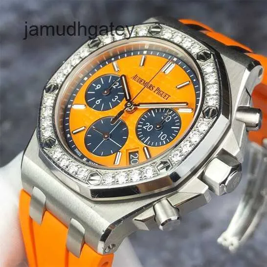 Mens watch deals orange face