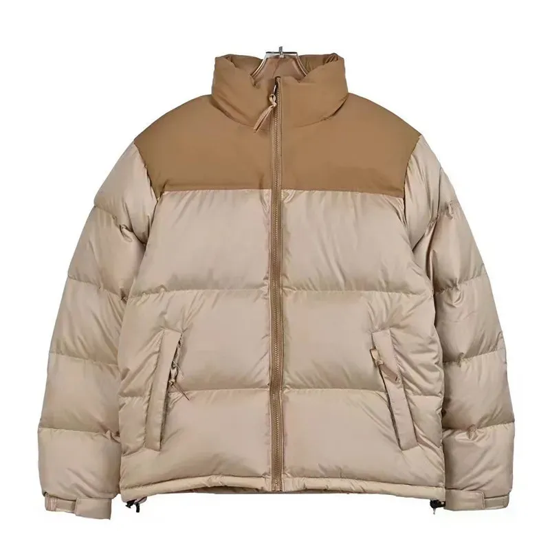 Designer mens puffer jacka kontrast färg vindtät varm kappa för män kvinnor casual streetwear down rockar