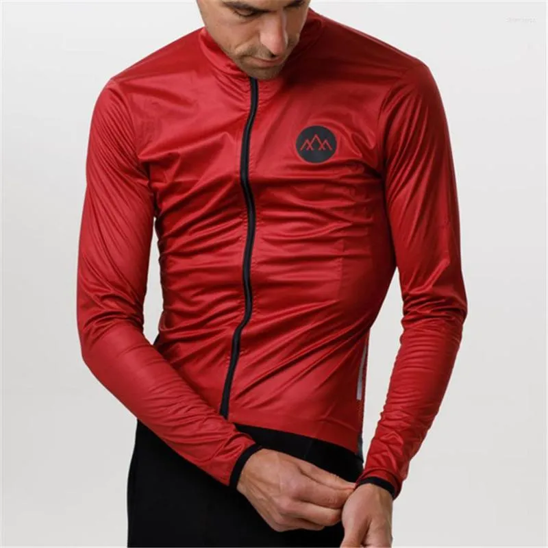 Racing Jackets kandidaten rijden lang -Zakken winddichte en regenbestendig shirt herenjack fiets mtb uci jersey sport top fietsenvest