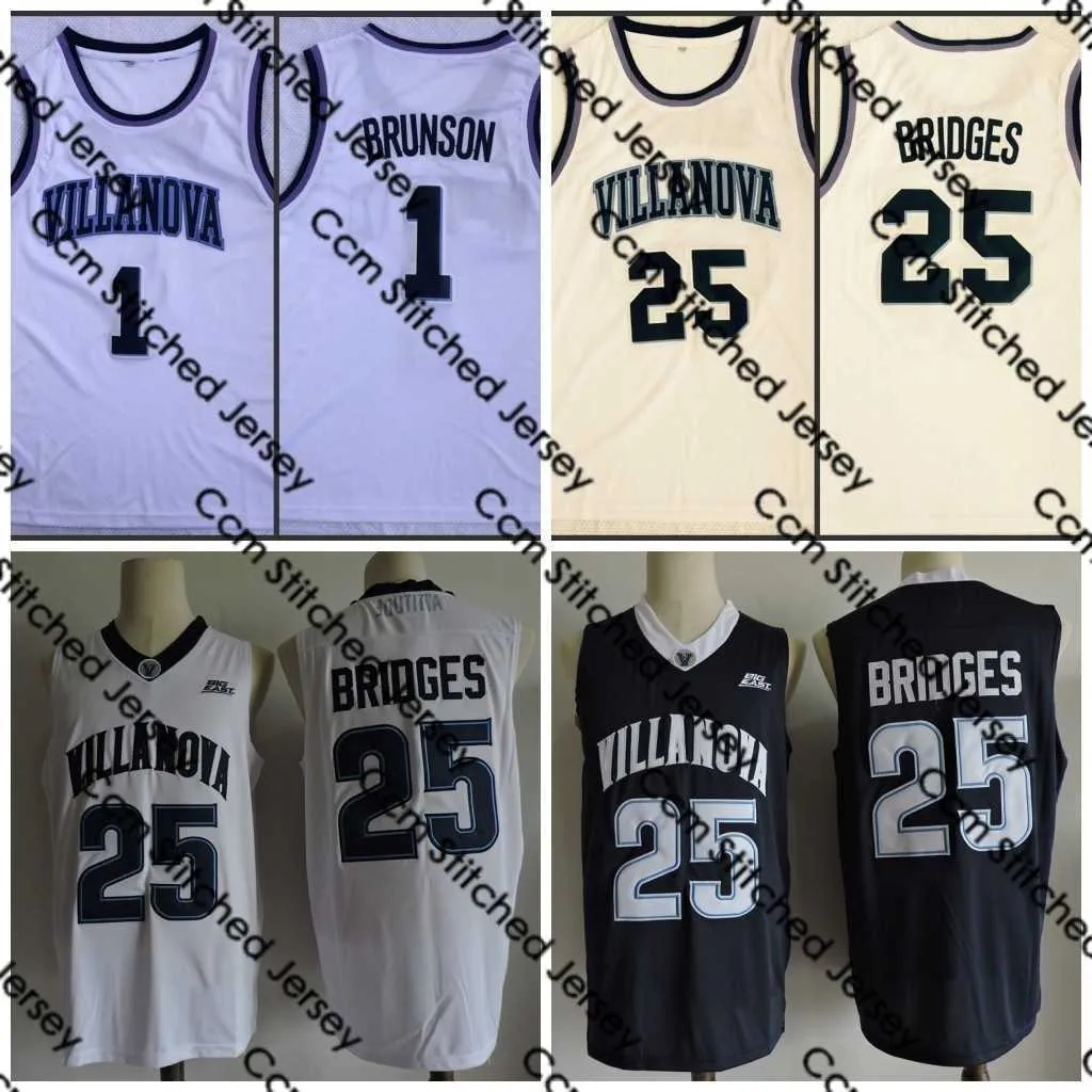 1 Jalen Brunson Jersey 25 Mikal Bridges Jersey Mens ncaa Villanova Wildcats ed College Basketball Jerseys