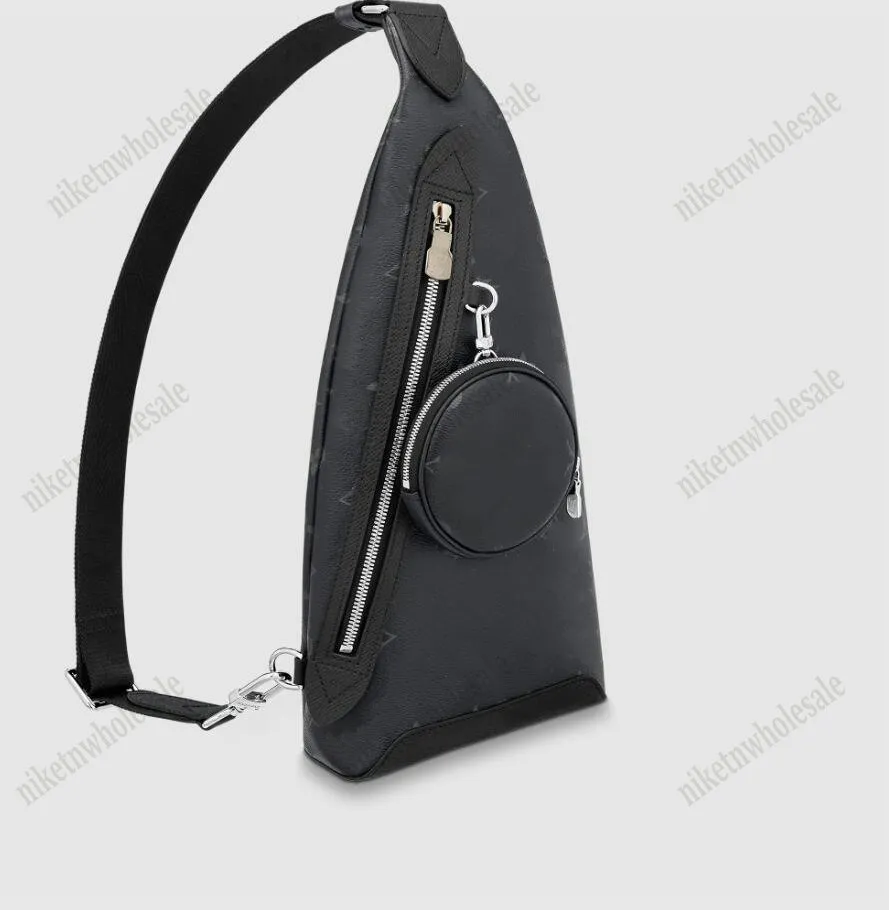 Men's Crossbody Sling Backpack with Removable Coin Pouch - Classic Design, 2 Shoulder Bags, Zipped Pockets - M30936