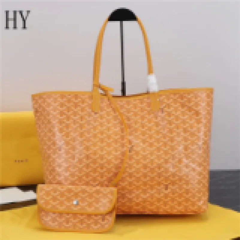 Sac à main de luxe pour femmes de créateur PVC toile cuir orange avec pochette fourre-tout sac à main fourre-tout