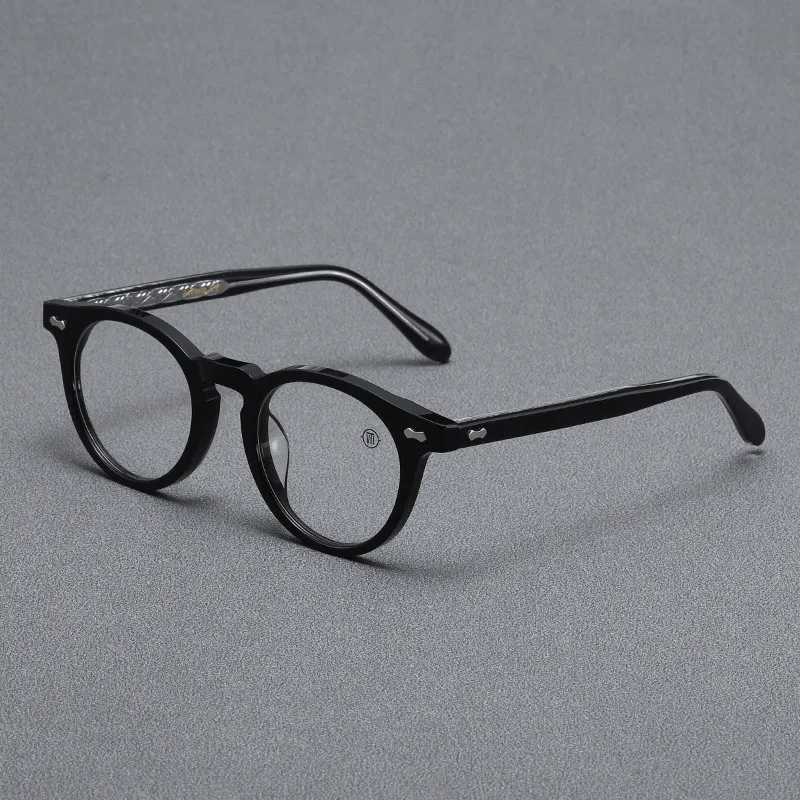 Optical Eyeglasses For Men Women Retro Designer TVR 505 Fashion Acetate Fiberglass Frames European and American Oval Style Anti-Blue Light Lens Plate With Box