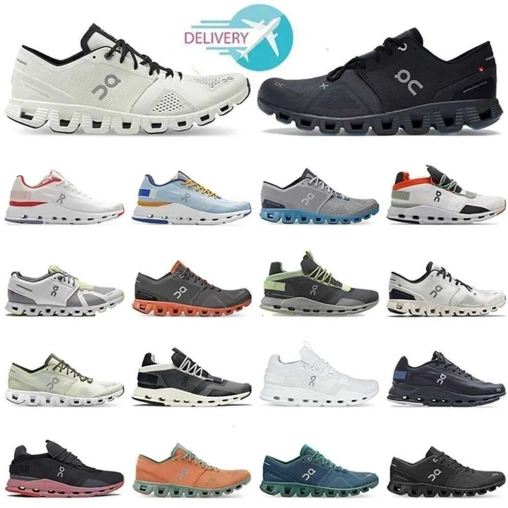 클라우드 신발에 x 3 Cloudnova 형태의 야외 신발 2023 Mens Womens 5 on Cloudmonster Clouds Monster Shoe All Black White Racer NA