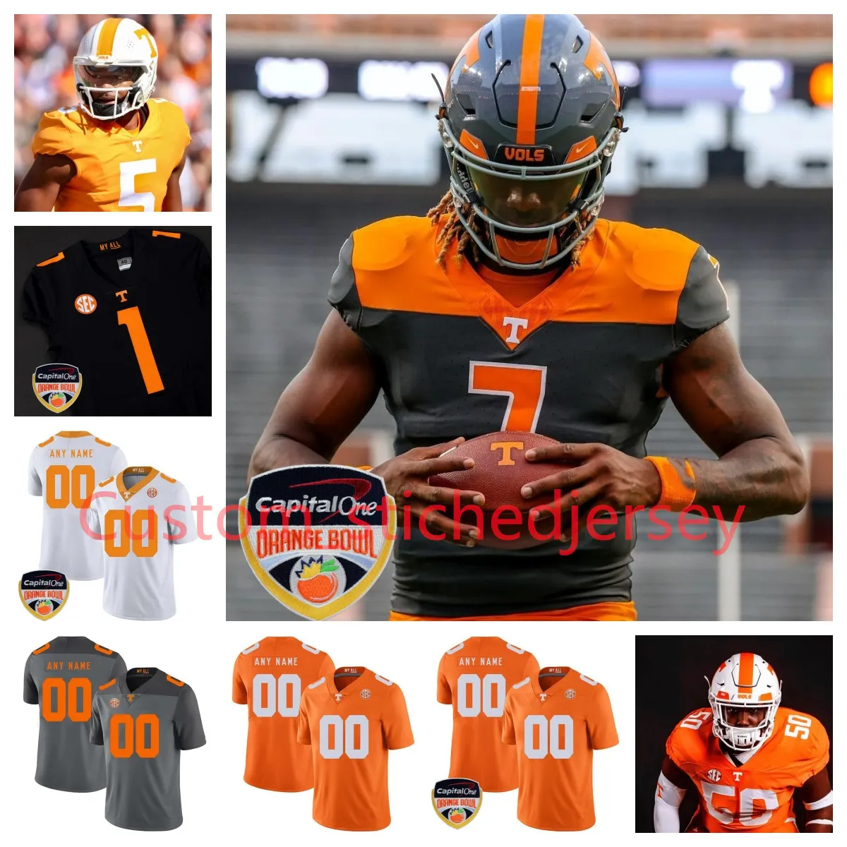 2023 New Tennessee Volunteers Football Jersey Morven Joseph Chandavian