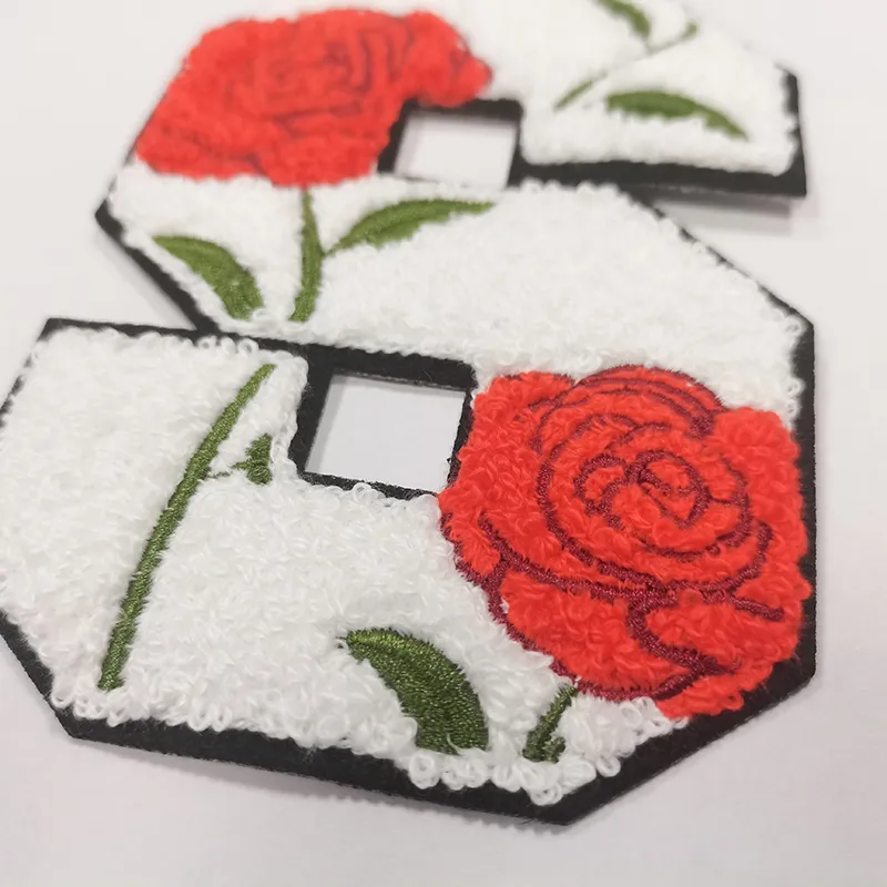 4.5 INCH Letter S Chenille Patches Iron on Embroidered Badges for Bags Appliques Accessories 
