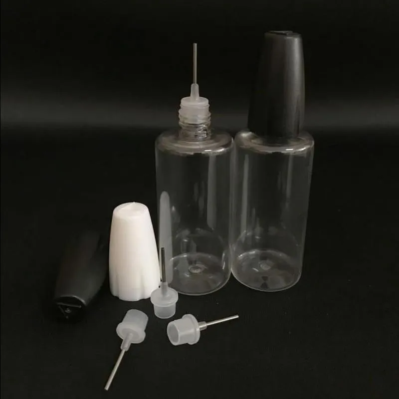 新しい10mlプラスチックドロッパーボトルが金属の先端空の針ボトルe-liquidペットプラスチック容器bmpbv用のプラスチック容器