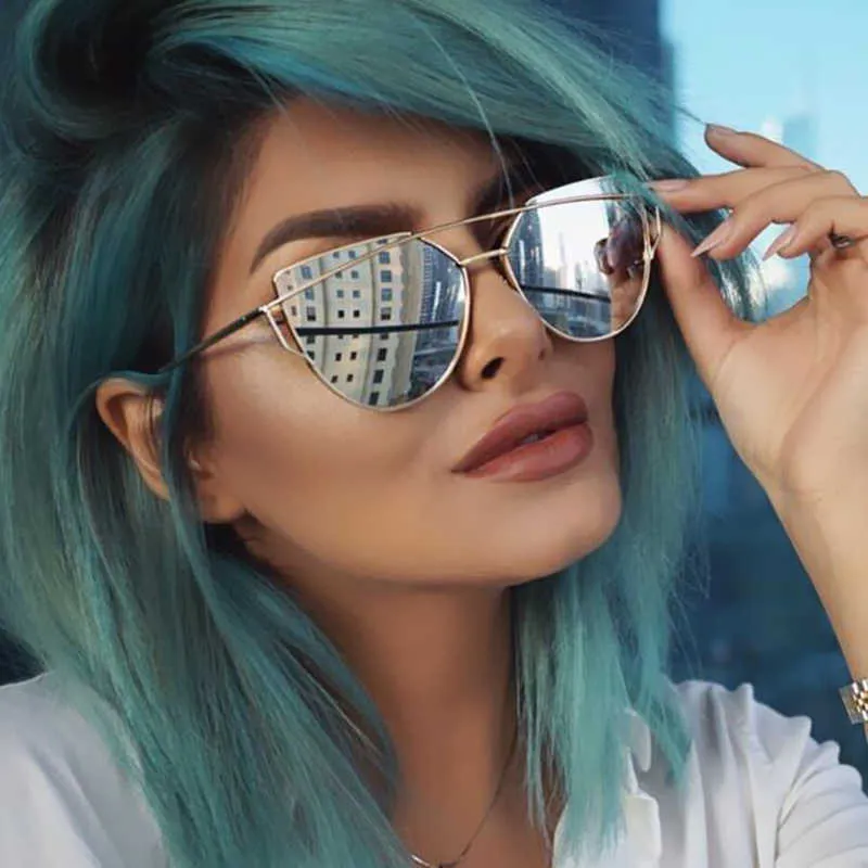 Designer mirrored sunglasses on sale