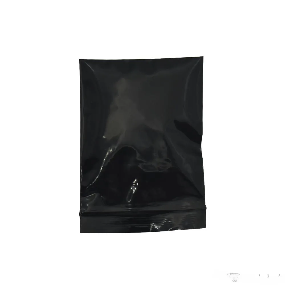 Classic Black Plastic 5*7cm Opaque Package Bag Self Seal Smell Proof Packing Bags Reclosable Zip Lock Food Package Storage Pouches 500pcs/lot