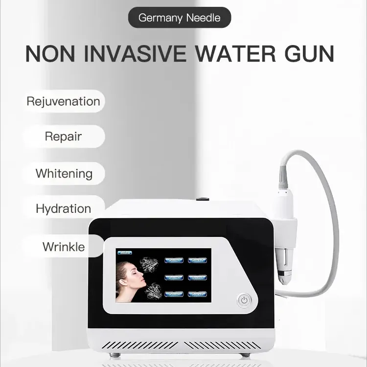 Zero Bleeding Pain-free Mesotherapy Water Jet Skin Moisturizing Complexion Improving Skin Tightening Face Lifting Portable Anti-aging Meso Gun