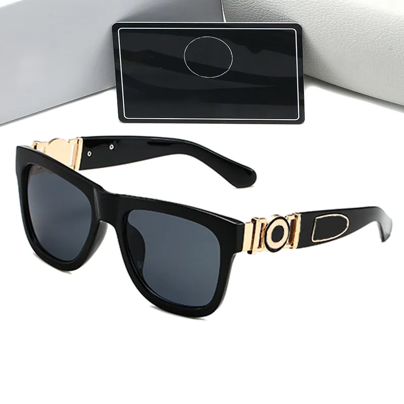 Wide Ben Mens Solglasögon Designer Solglasögon Kvinnor Goggle Beach Sun Glasses Fashion Frame Black Man Woman Gereglasses Valfritt glasögon med låda