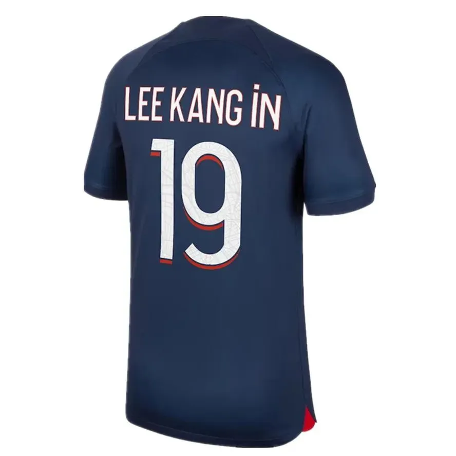 Soccer Jerseys PLAYER 10 psgES MBAPPE soccer jersey HAKIMI SERGIO RAMOS M.ASENSION 23 24 Maillots football shirt 2023 2024 men kids kit sets uniform enfants LEE KANGIN