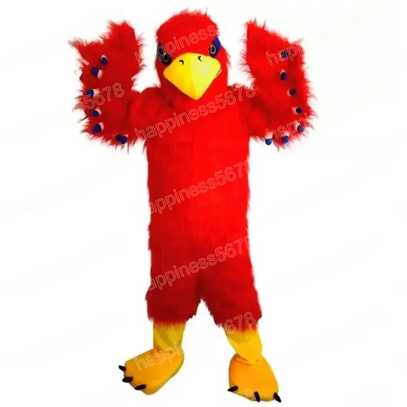 Prestaties Red Eagle mascottekostuums vakantie viering stripfiguur outfit pak carnaval volwassenen maat Halloween kerst fancy feestjurk