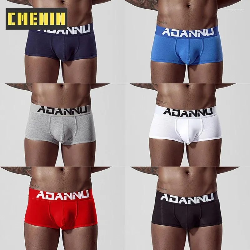 Unterhosen CMENIN 2023 6 stücke Baumwolle Männer Höschen Bxoers Shorts Atmungsaktive Stamm Homosexuell Sexy Männer Unterwäsche Mann Boxer Boxershorts