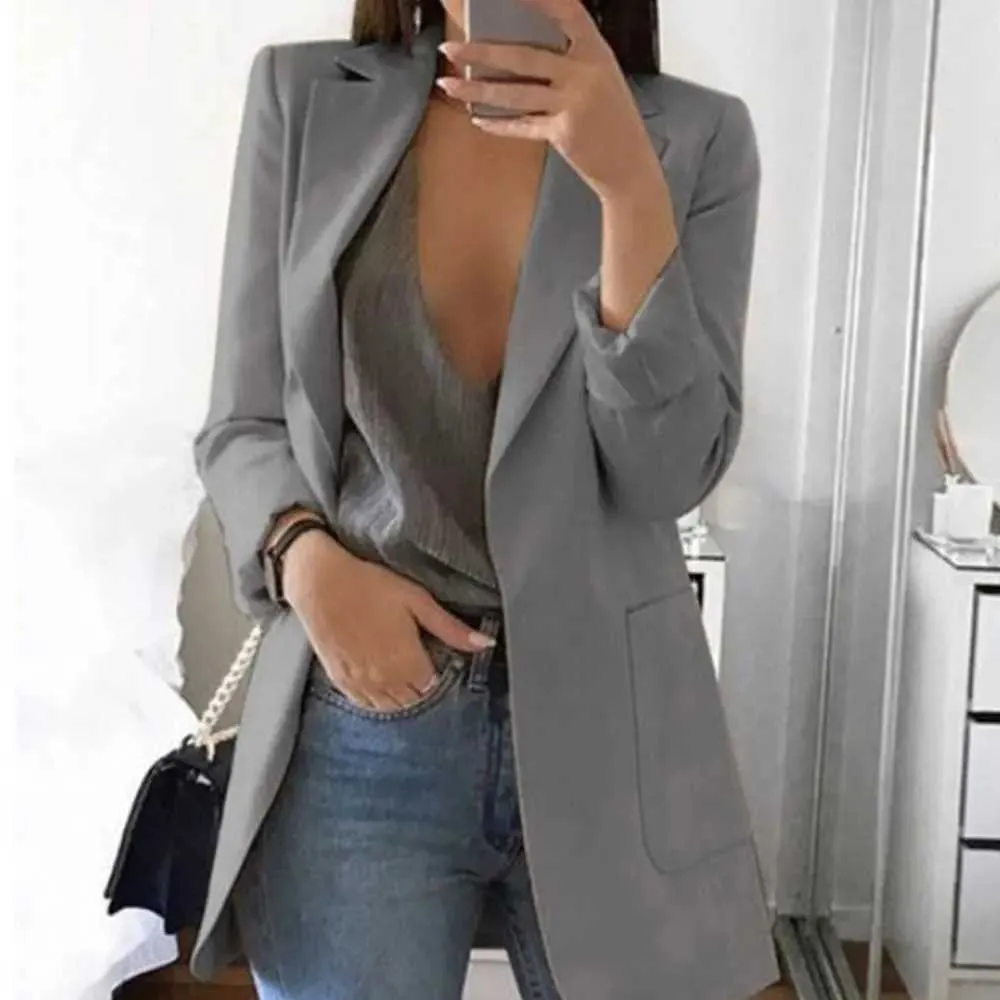 Women's Jackets Blazers Coats for Women Elegant Casual Clothing 2023 Autumn Winter Shoulder Pads Business Suit Vintage Ladies Jackets Fashion