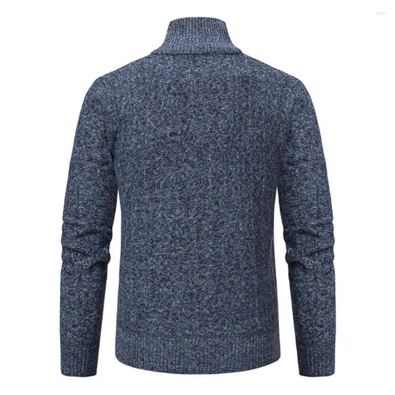 Maglioni da uomo Maglione da uomo alla moda Spessore caldo Design con cerniera Colletto alla coreana Pullover a maniche lunghe Autunno Inverno Casual Bottoming