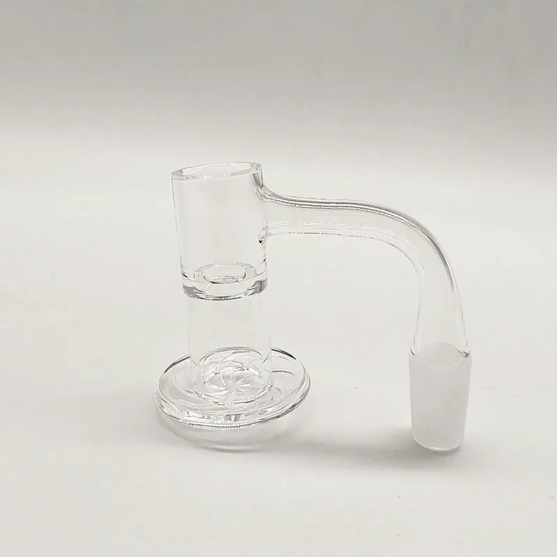 DPQBN031 Rökning Banger Beveled Edge Top Banger med tallrik för Dab Rig Glass Bong