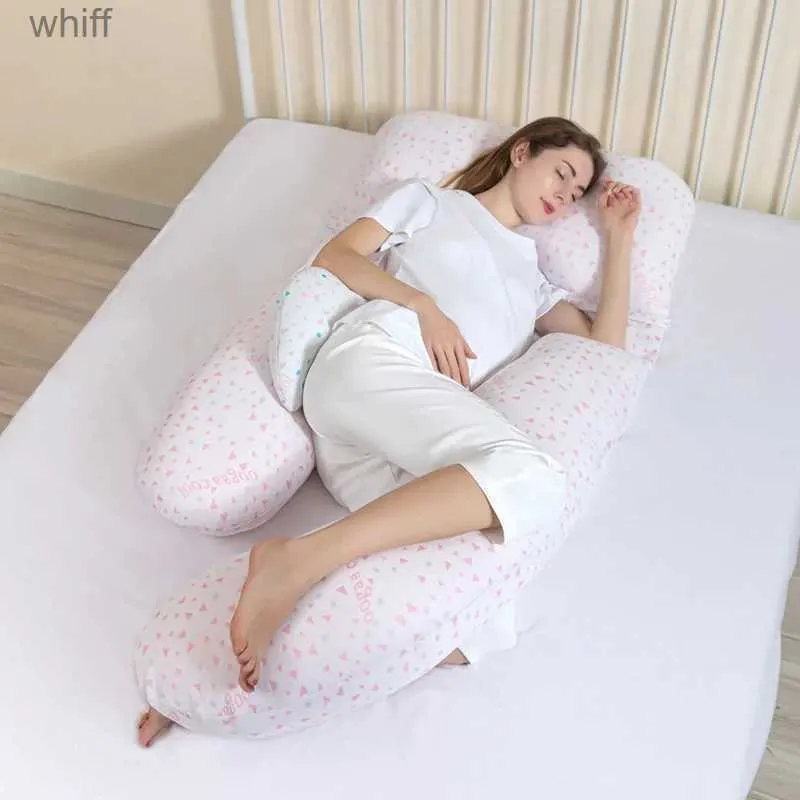 Maternity Pillows U-Shaped Maternity Pillows Sleep Support for Pregnant Full Body Shape Pregnancy Side Sleepers Buy Cushion Get A Lumbar PillowL231105