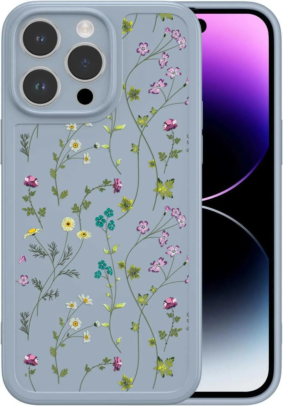 Designer Telefonfodral Fresh Flower Vine för iPhone 13 14 15 Pro Max Telefonfodral Hög transparens Mjukt fodral Vatten Proof