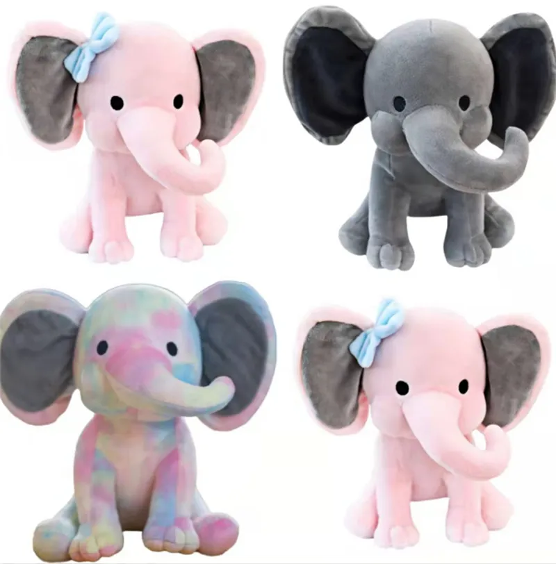 25cm Bedtime Elephant Plush Toys Soft Stuffed Kids Toys Comfort Stuffed Baby Toys