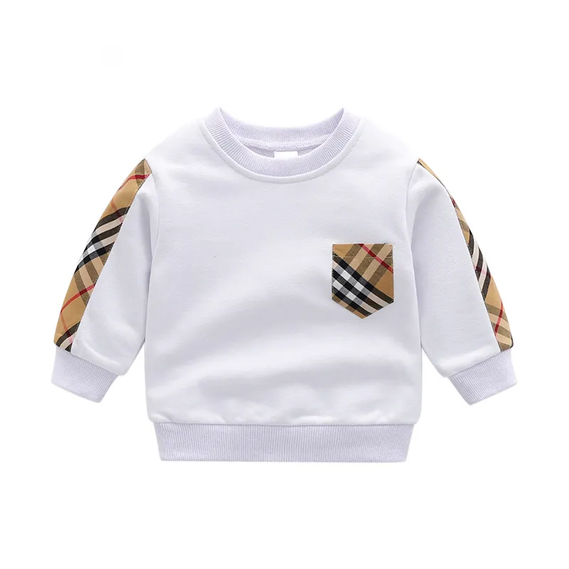 아기 소년 소녀 스웨터 스웨터 풀오버 봄 가을 어린이 긴 소매 스웨터 어린이 면화 탑