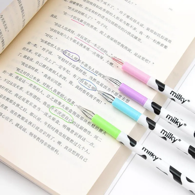 Wholesale 12 Cute Diamond Kingart Gel Pens In Cow Colors 0.5mm Stationery  Material For School Supplies From Damofang, $8.94